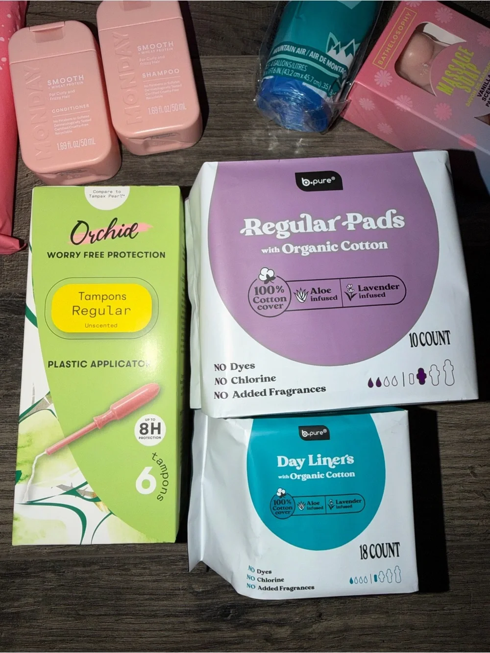 Basket of Women’s Health Products